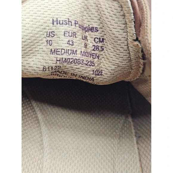 HUSH PUPPIES Men's Bounce Plus Oxford Lace Up Sneaker Shoe Size 10 Comfort - Picture 7 of 11